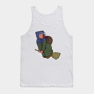 With Christmas gifts on broom - Befana Tank Top